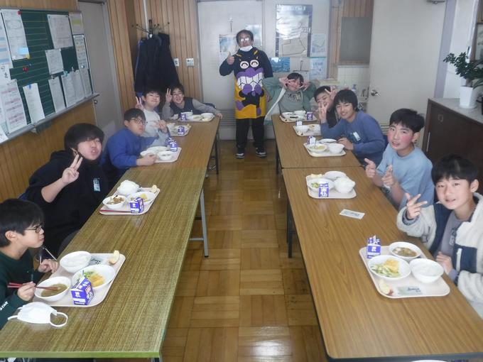 校長室会食@6年生