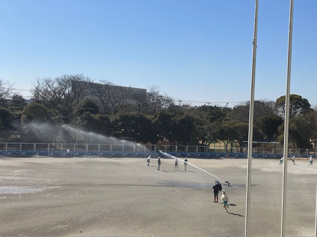 スプリンクラー発動