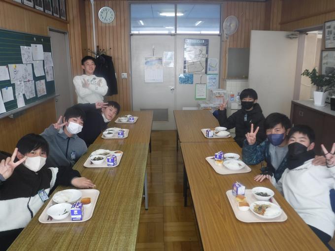 校長室会食@6年生