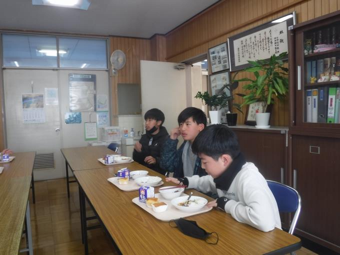 校長室会食@6年生