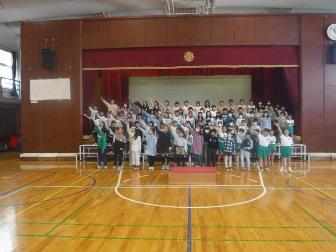 6年生を送る会リハーサル@3年生