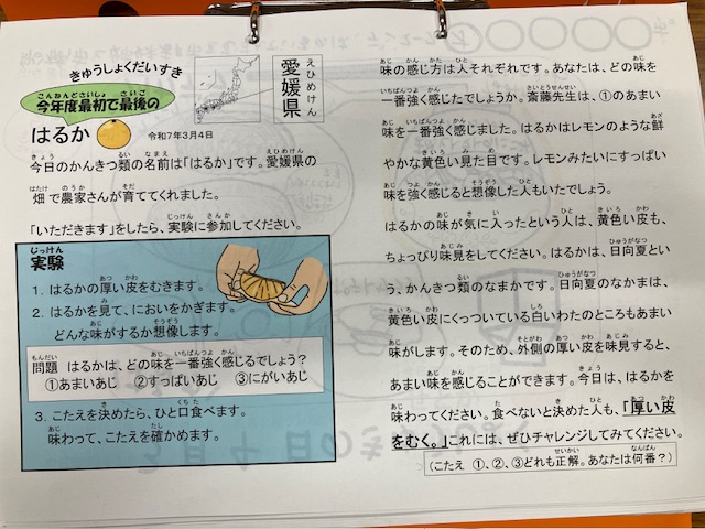 きゅうしょくだいすき