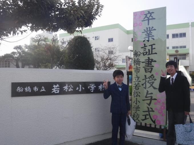 登校が早かったのは仲良し男子2人組