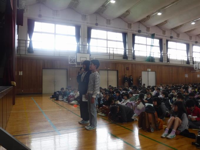 児童代表あいさつ