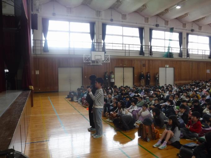 児童代表あいさつ