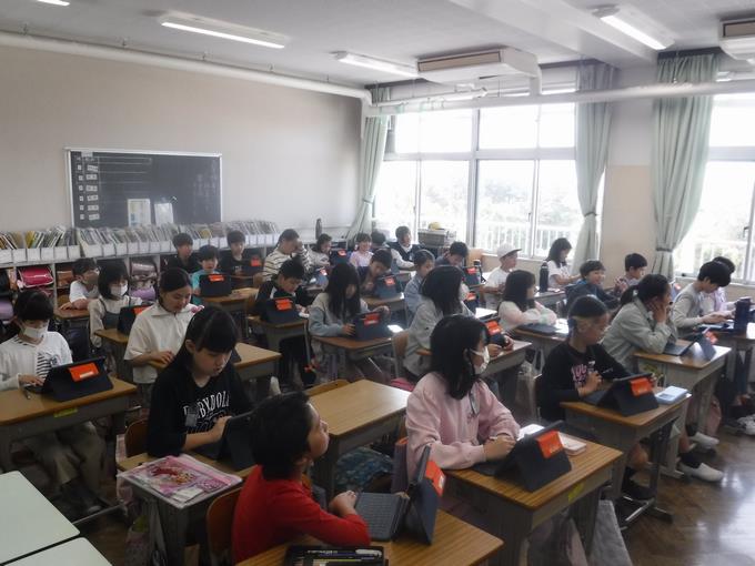 学習の様子@5年生