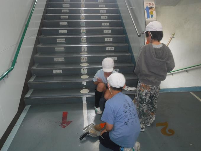 清掃活動中