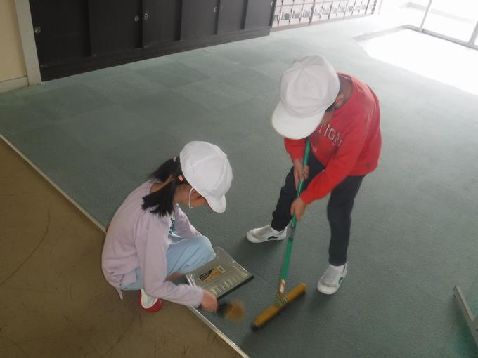 清掃活動中