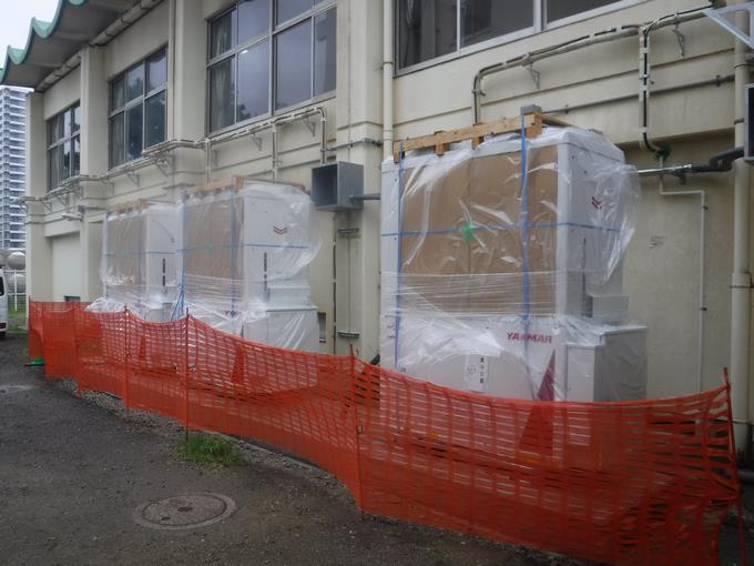 体育館エアコン設置工事