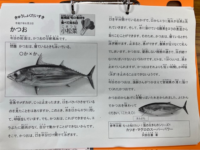 きゅうしょくだいすき