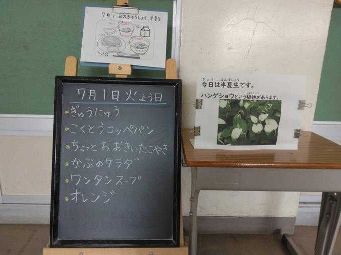 給食黒板
