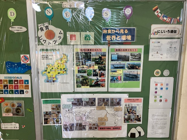 職員室前の掲示物