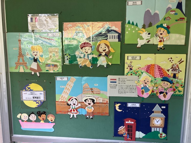 船っ子教室前の掲示物