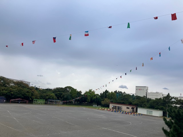 運動会前日準備