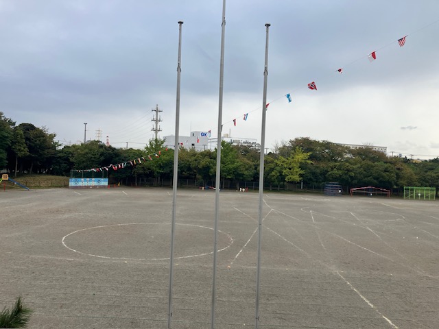 運動会前日準備