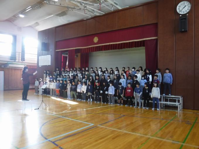 音楽発表会練習＠4年生