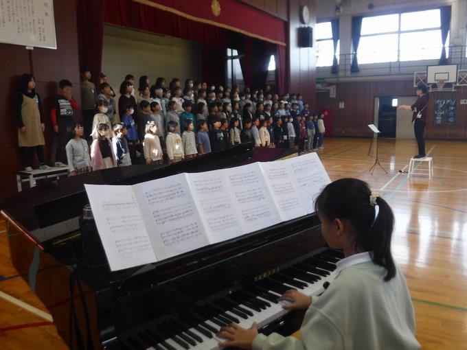 音楽発表会練習＠4年生