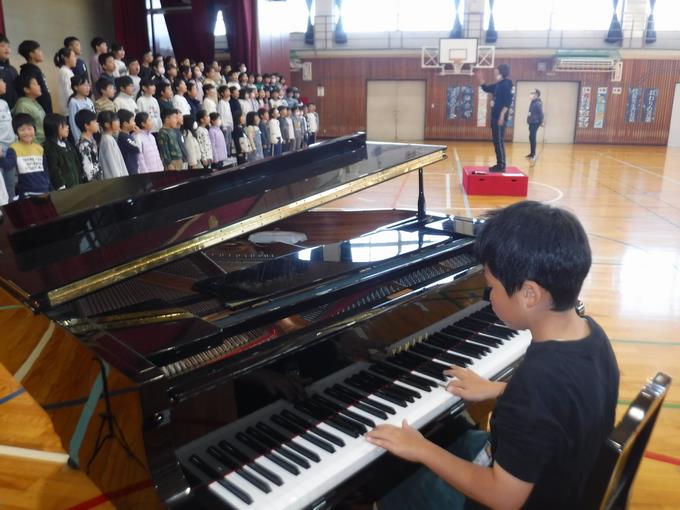 音楽発表会の練習＠3年生