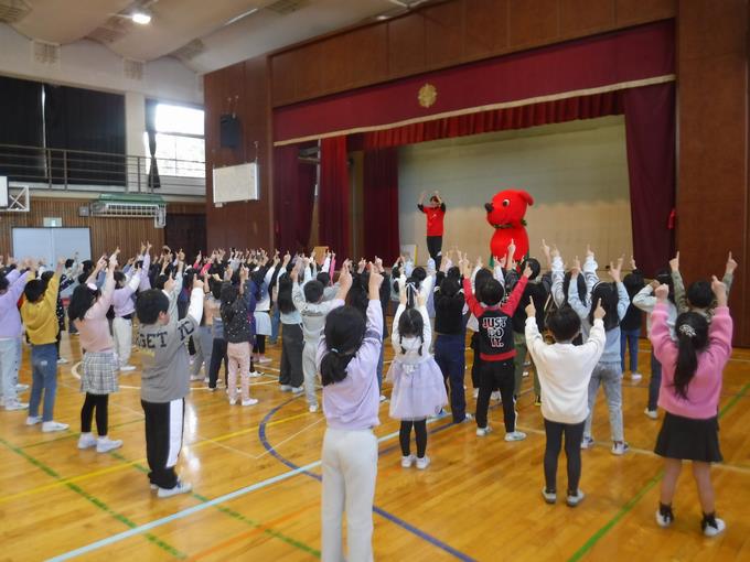 チーバくんと遊ぼう＠1年生