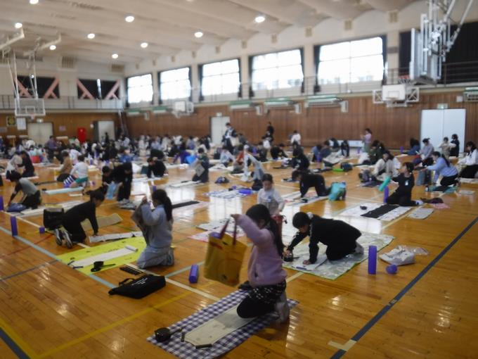 書初め練習＠5年生