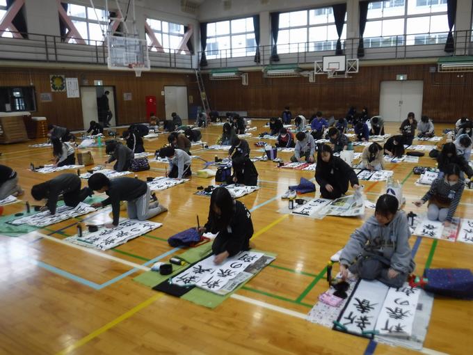 校内席書会＠6年生