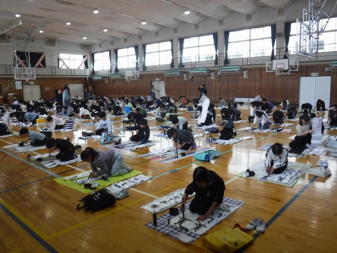 校内席書会＠5年生