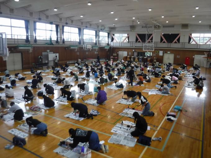 校内席書会＠5年生