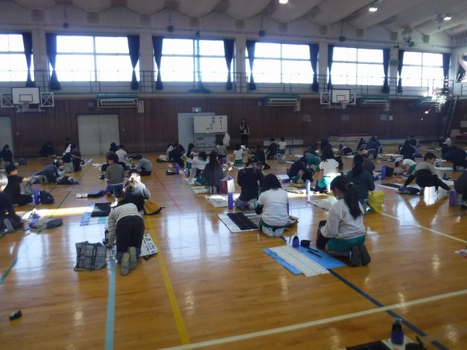 校内席書会＠4年生