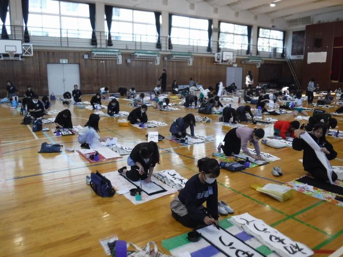 校内席書会＠4年生