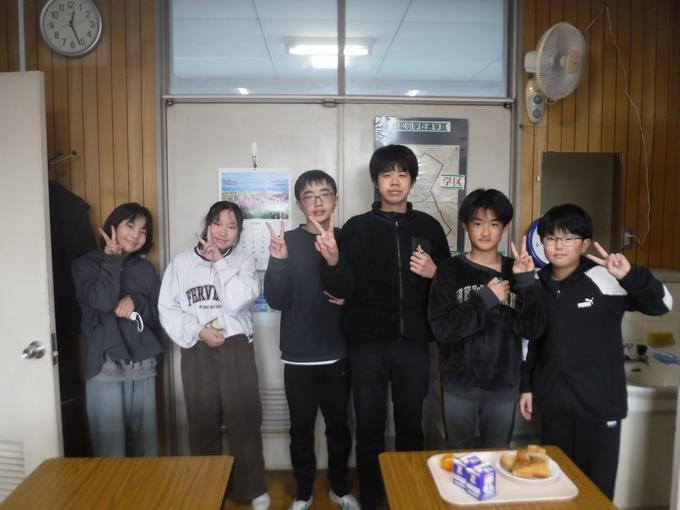 校長室会食＠6年生