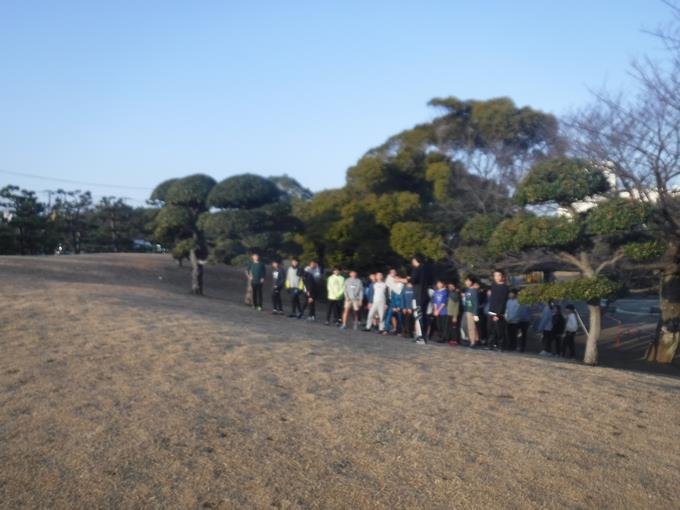 駅伝部＠若松公園で練習