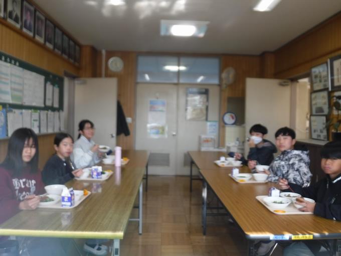 校長室会食＠6年生