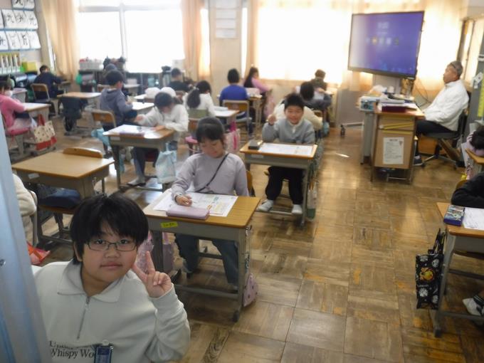 テスト中＠3年生