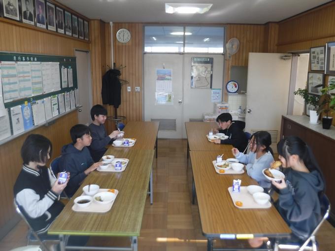 校長室会食＠6年生