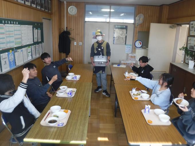 校長室会食＠6年生