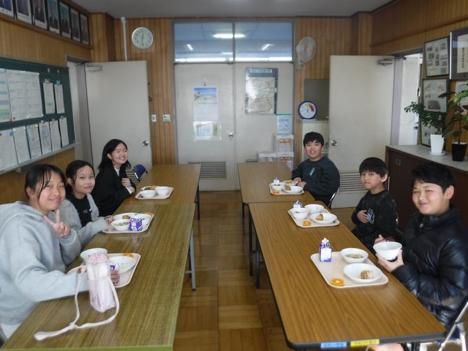 校長室会食＠6年生