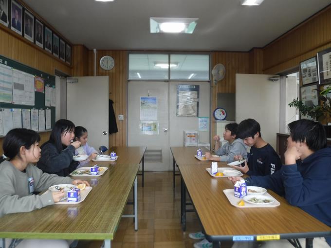 校長室会食＠6年生