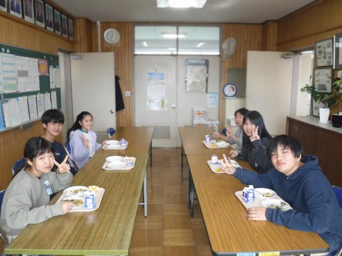 校長室会食＠6年生