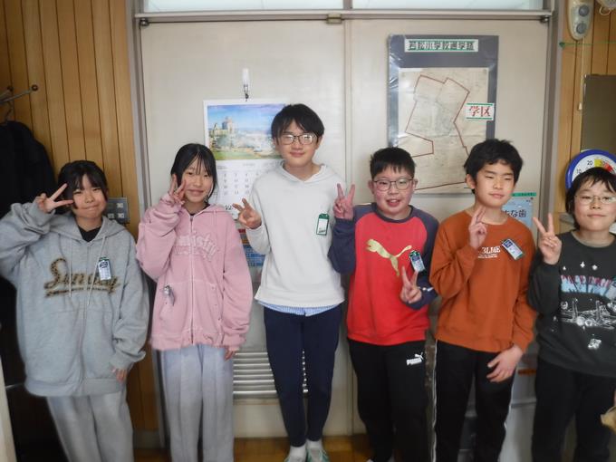 校長室会食＠6年生