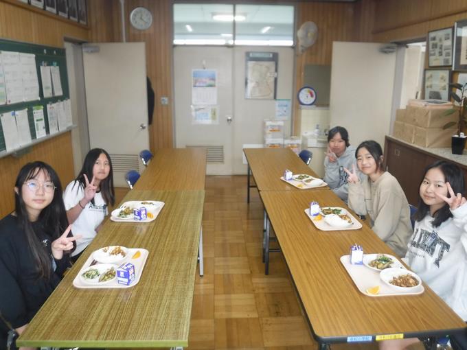 校長室会食＠6年生