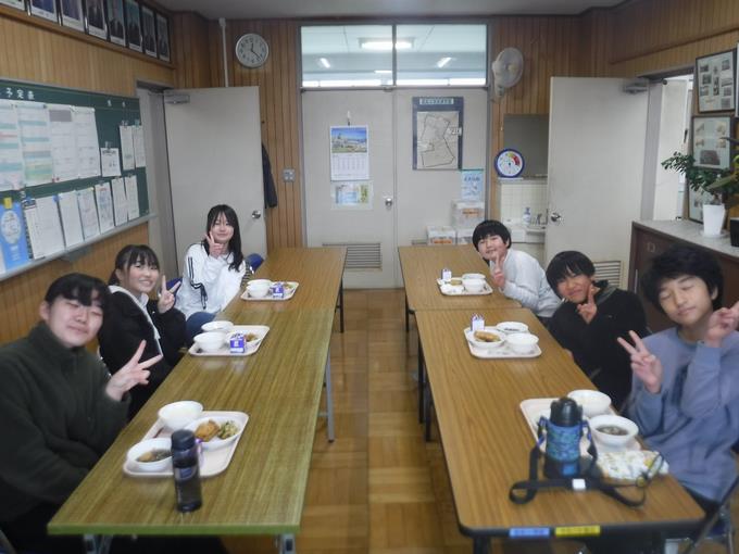 校長室会食＠6年生