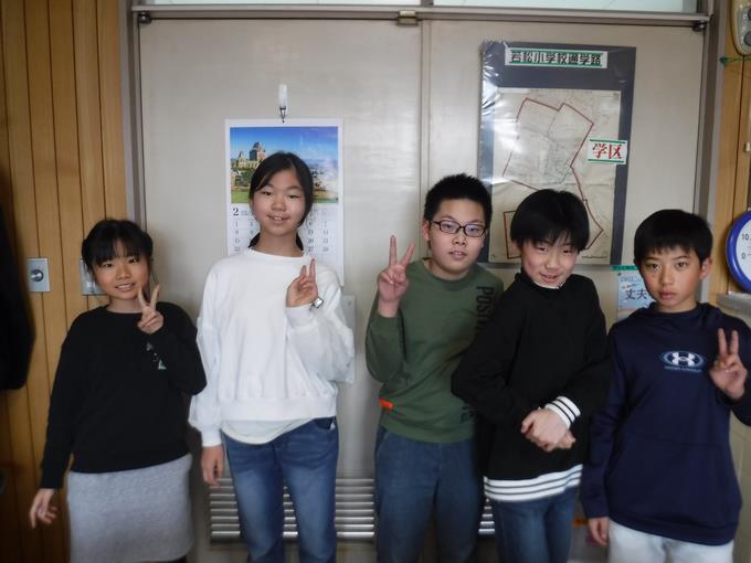 校長室会食＠6年生