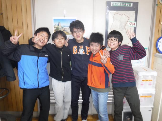 校長室会食＠6年生