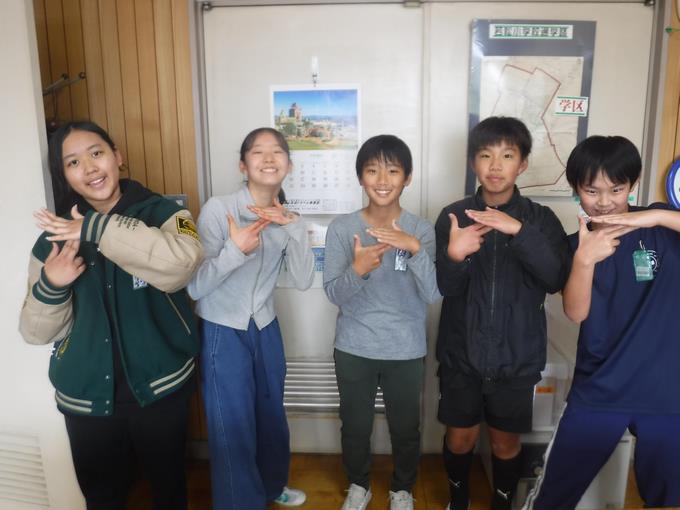 校長室会食＠6年生