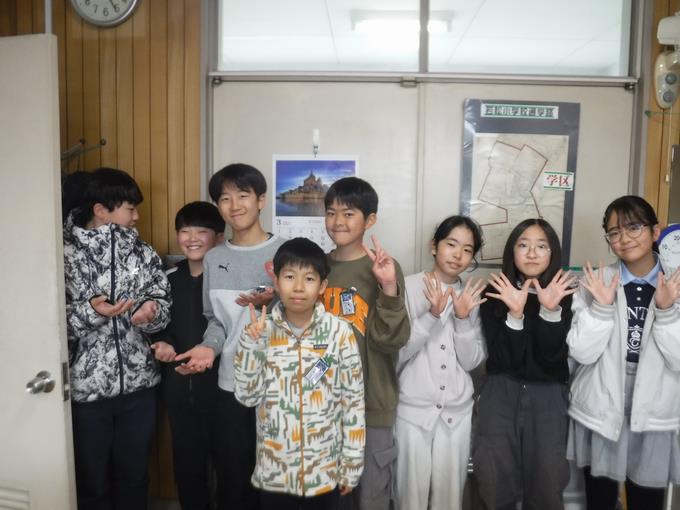 校長室会食＠6年生