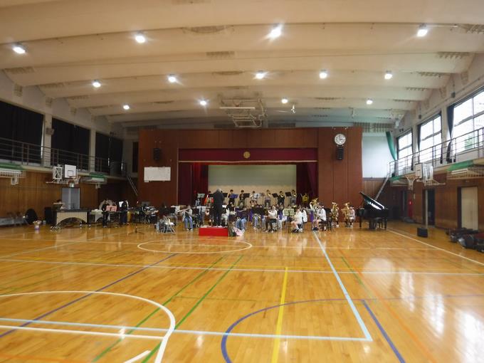 吹奏楽部＠体育館練習