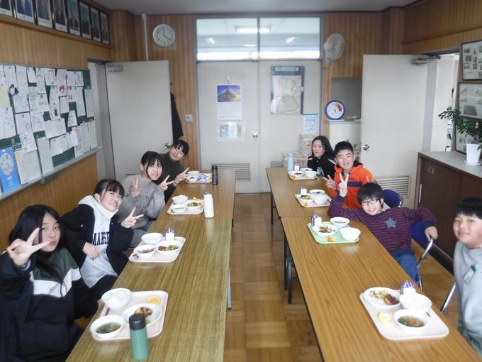 校長室会食＠6年生