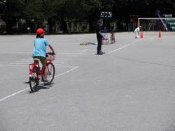 自転車走行の実習