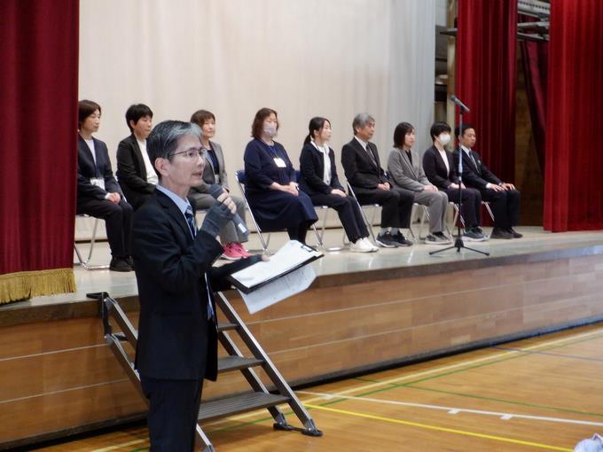 着任式の様子
