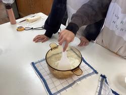 炊き上がった米